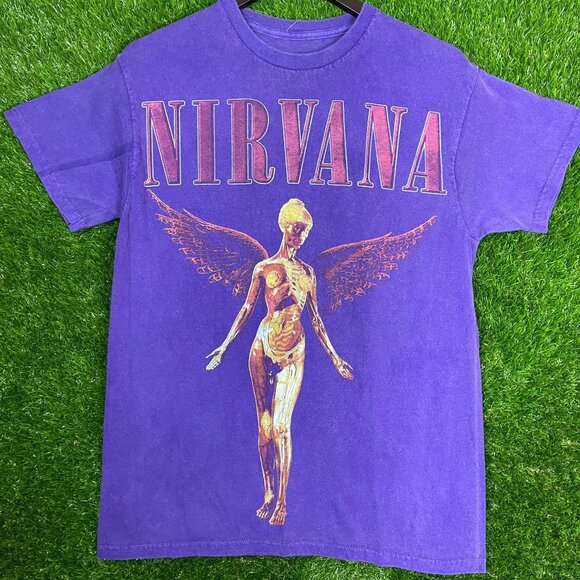 Nirvana in Utero Rock T-shirt size Small - Picture 1 of 8